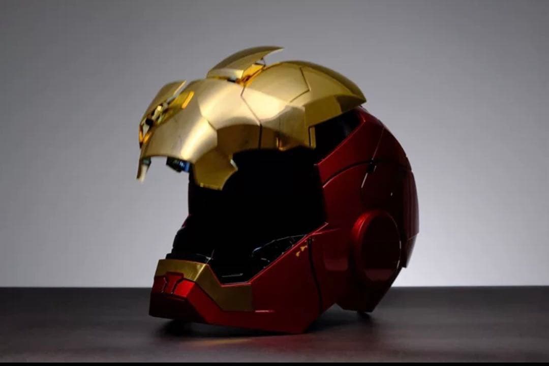 AUTOKING 1/1 アイアンマン マーク5 MK5 ヘルメット マスク　金