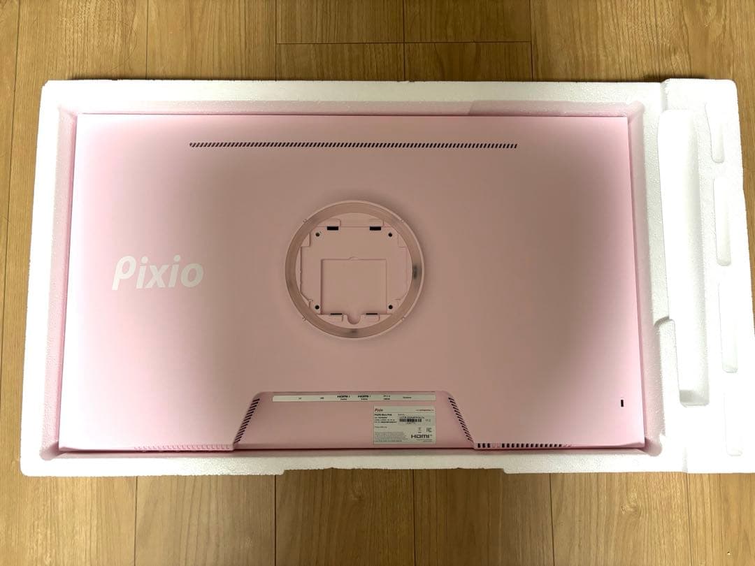 Pixio ゲーミングモニター PX278 WAVEパステルピンク