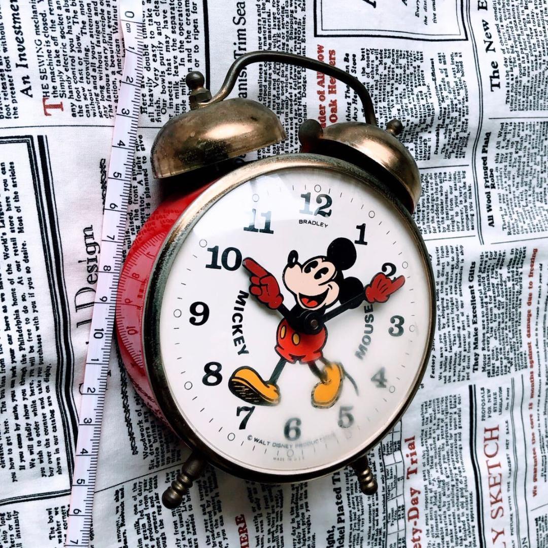 #3753【超可愛い】ミッキーマウス 目覚まし時計 ディズニー バラッドリー