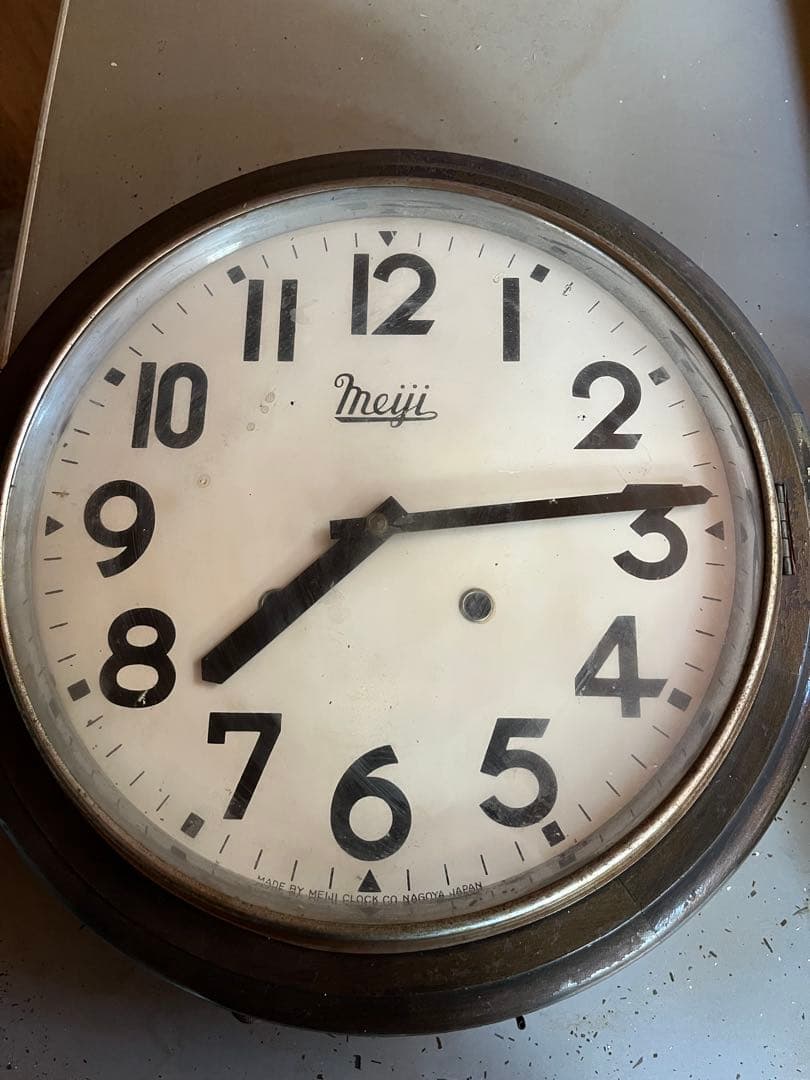 meiji 掛時計 ゼンマイ式