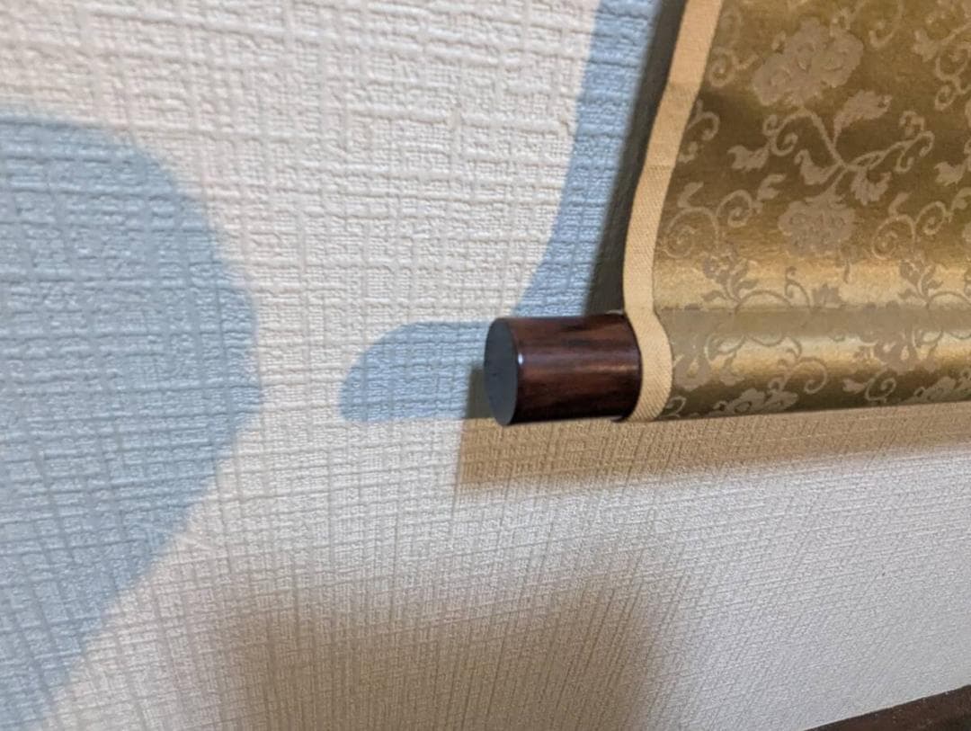 【真作】掛軸　松林風景　近代日本画　木立図　静謐な青緑彩　筆致鮮やか　T86