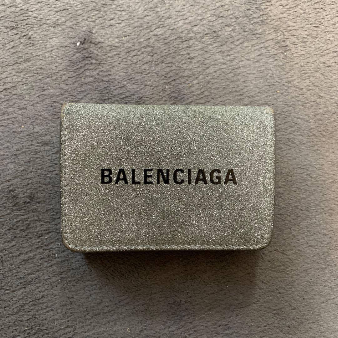 バレンシアガ　BALENCIAGA ラメ　グリッター　キラキラ　シルバー0708