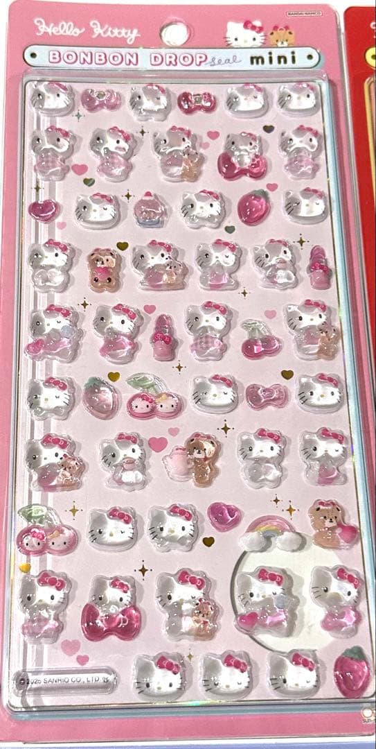 サンリオ　ミニボンボンドロップシール　6種