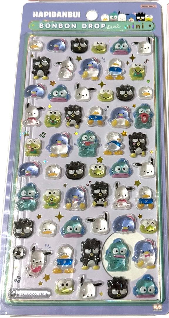 サンリオ　ミニボンボンドロップシール　6種