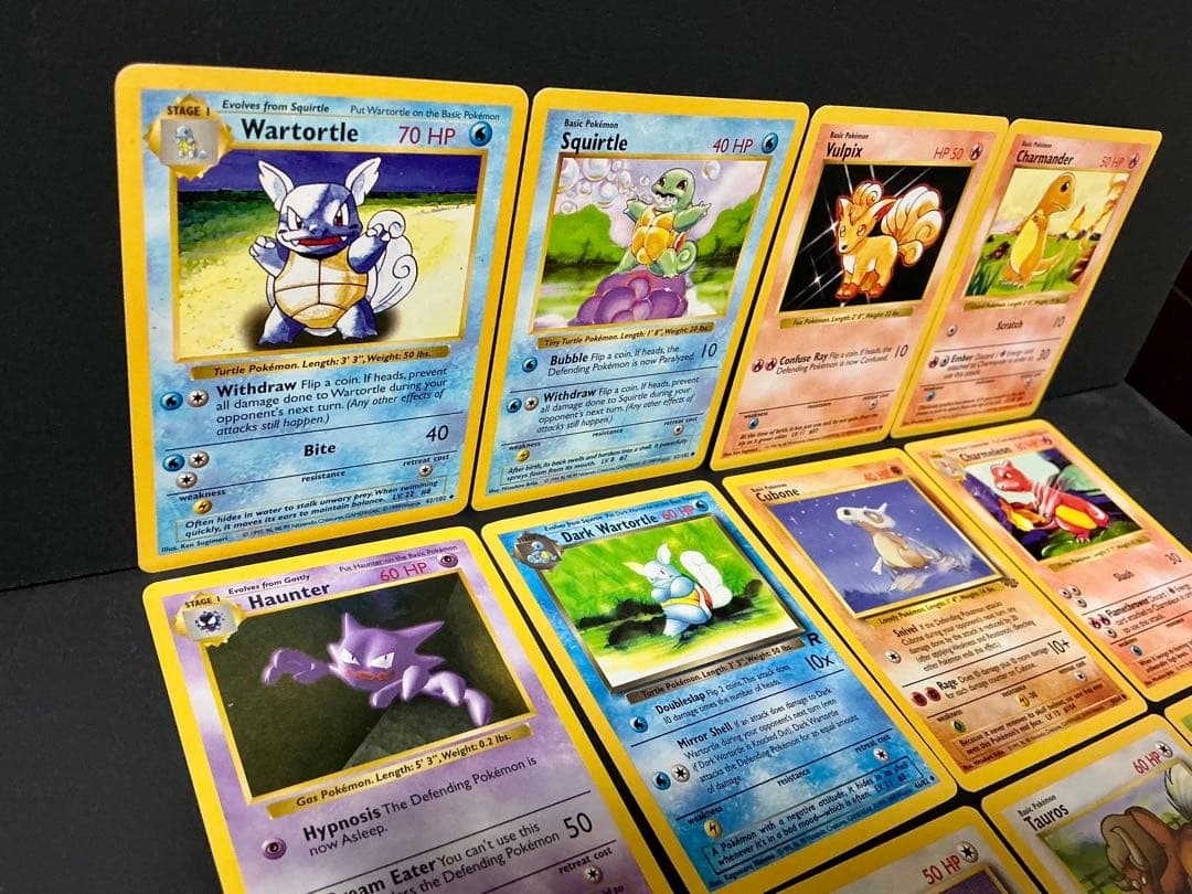 英語版初期ポケモンカードShadowless・ヒトカゲシャドーレス他12枚セット