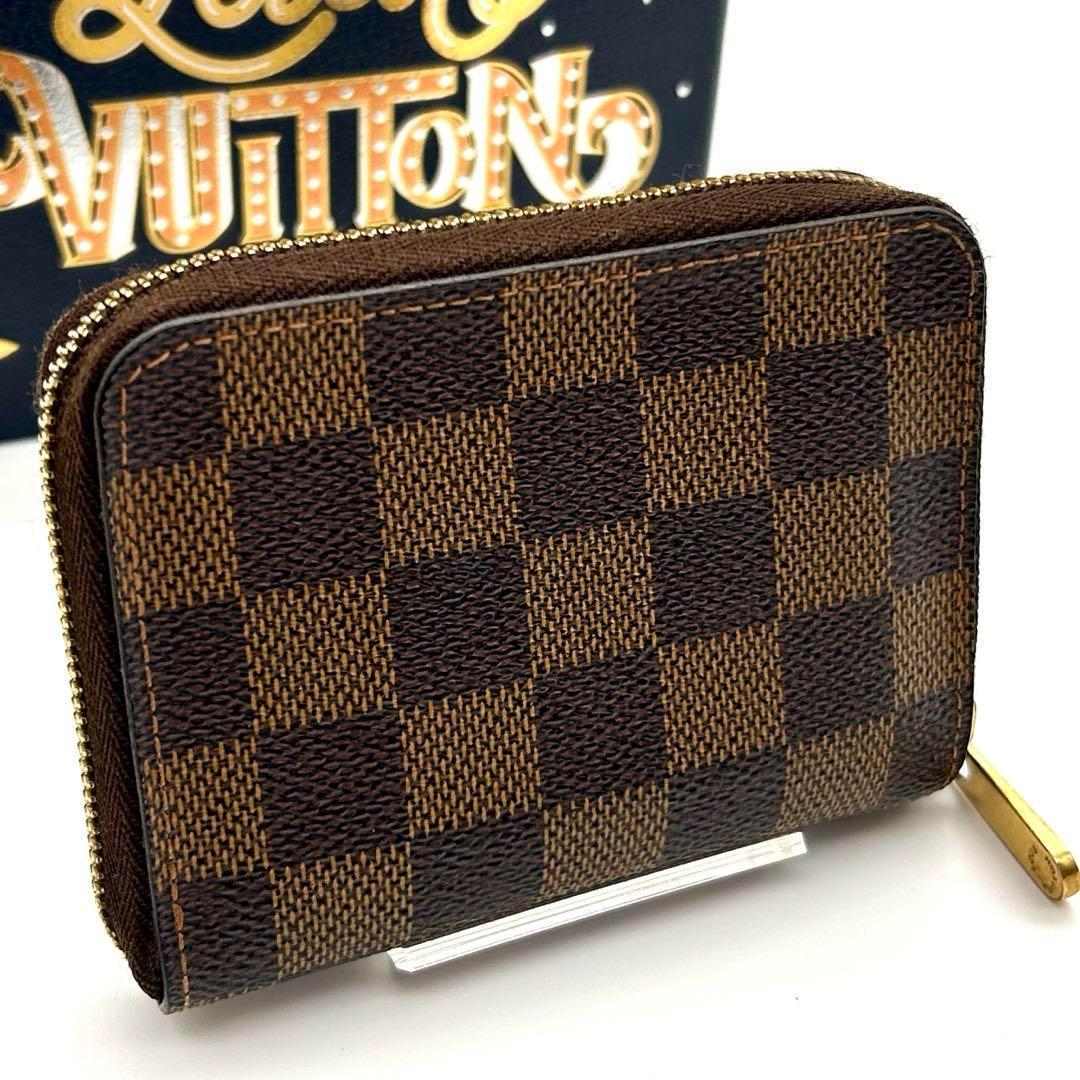 【最高峰美品】ルイヴィトン ダミエエベヌ ジッピー パース N63070