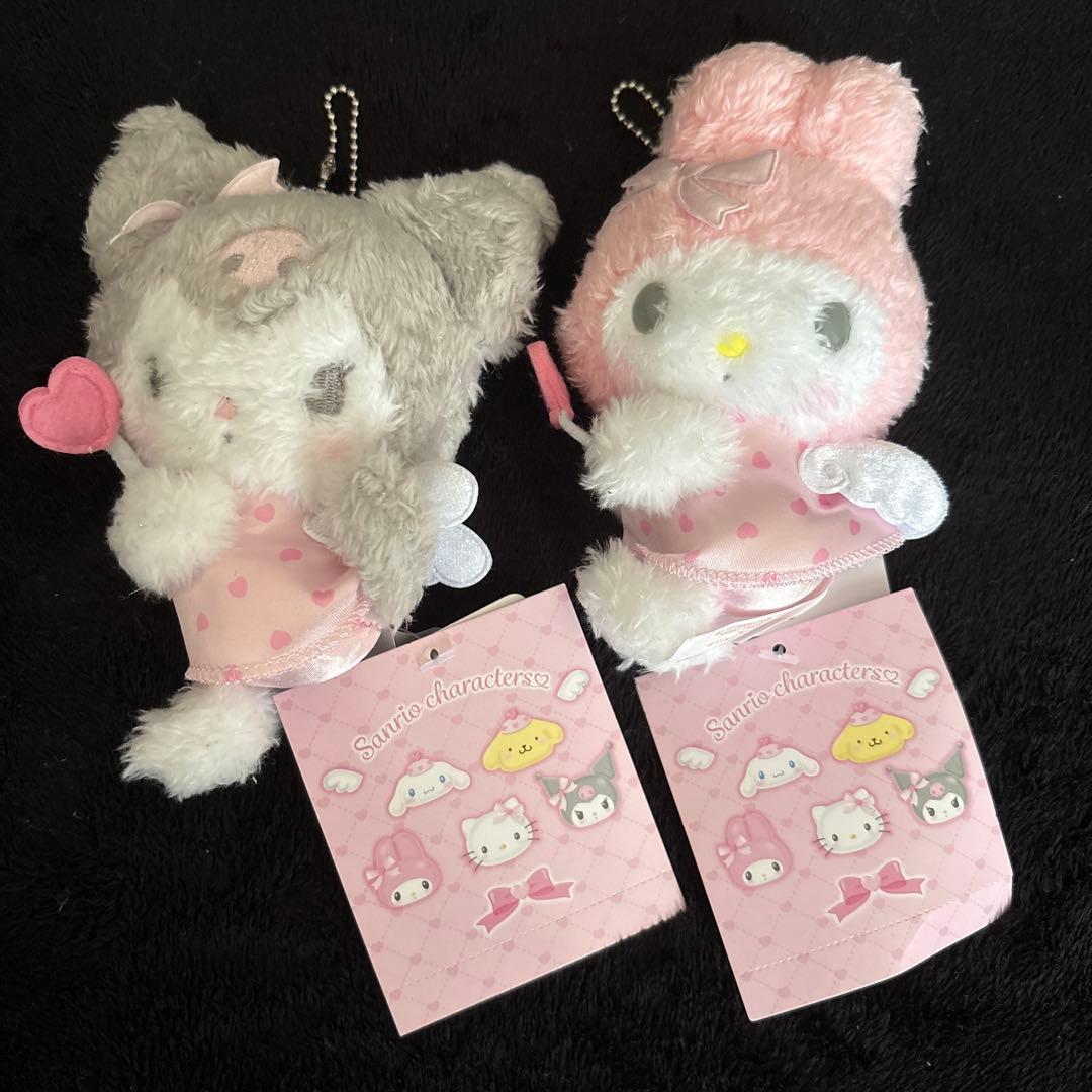 サンリオ　クロミ　マイメロ　エンジェルスイング　ぬいぐるみ　キーホルダー