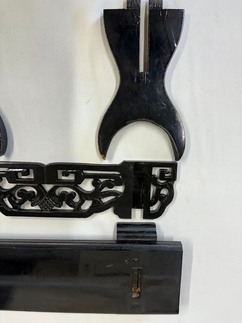 刀掛け 象牙台 木製 火縄銃 武具 日本刀 台 飾り台