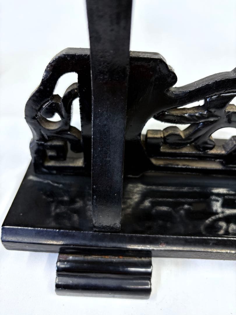 刀掛け 象牙台 木製 火縄銃 武具 日本刀 台 飾り台