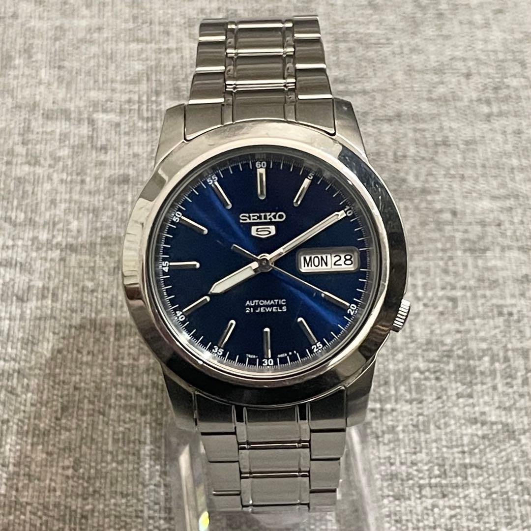 ニ*ン様 SEIKO 自動巻き腕時計 セイコー5 裏スケルトン 7S26-02W