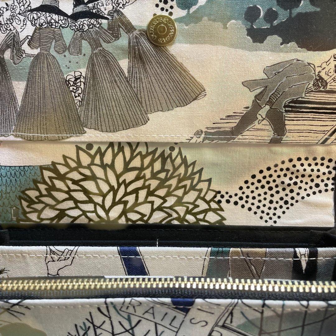 長財布　やりくり財布　ハンドメイド　レア廃盤生地