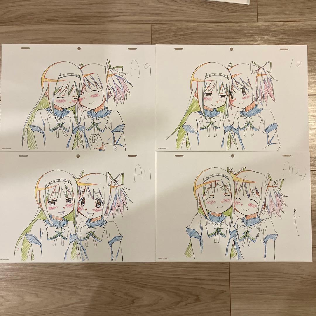 魔法少女まどか⭐︎マギカ　複製原画付クリアファイル 2種