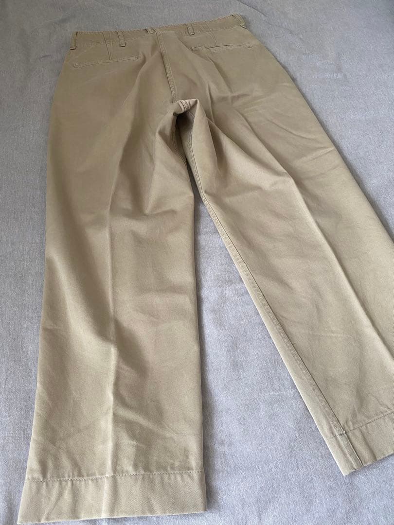 50s サイドダブルステッチ U.S ARMY M-45 カーキ チノパン
