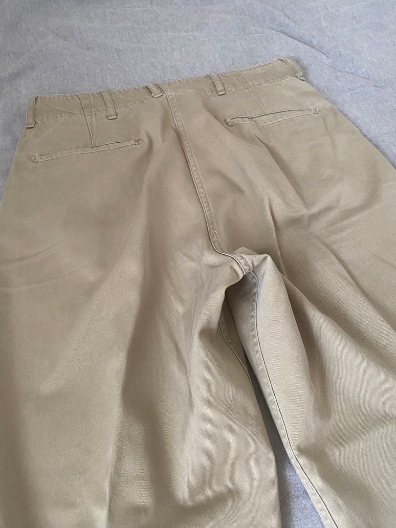 50s サイドダブルステッチ U.S ARMY M-45 カーキ チノパン