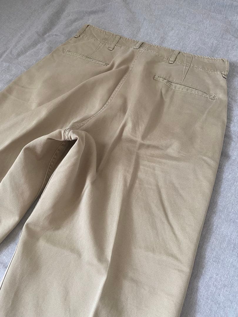 50s サイドダブルステッチ U.S ARMY M-45 カーキ チノパン