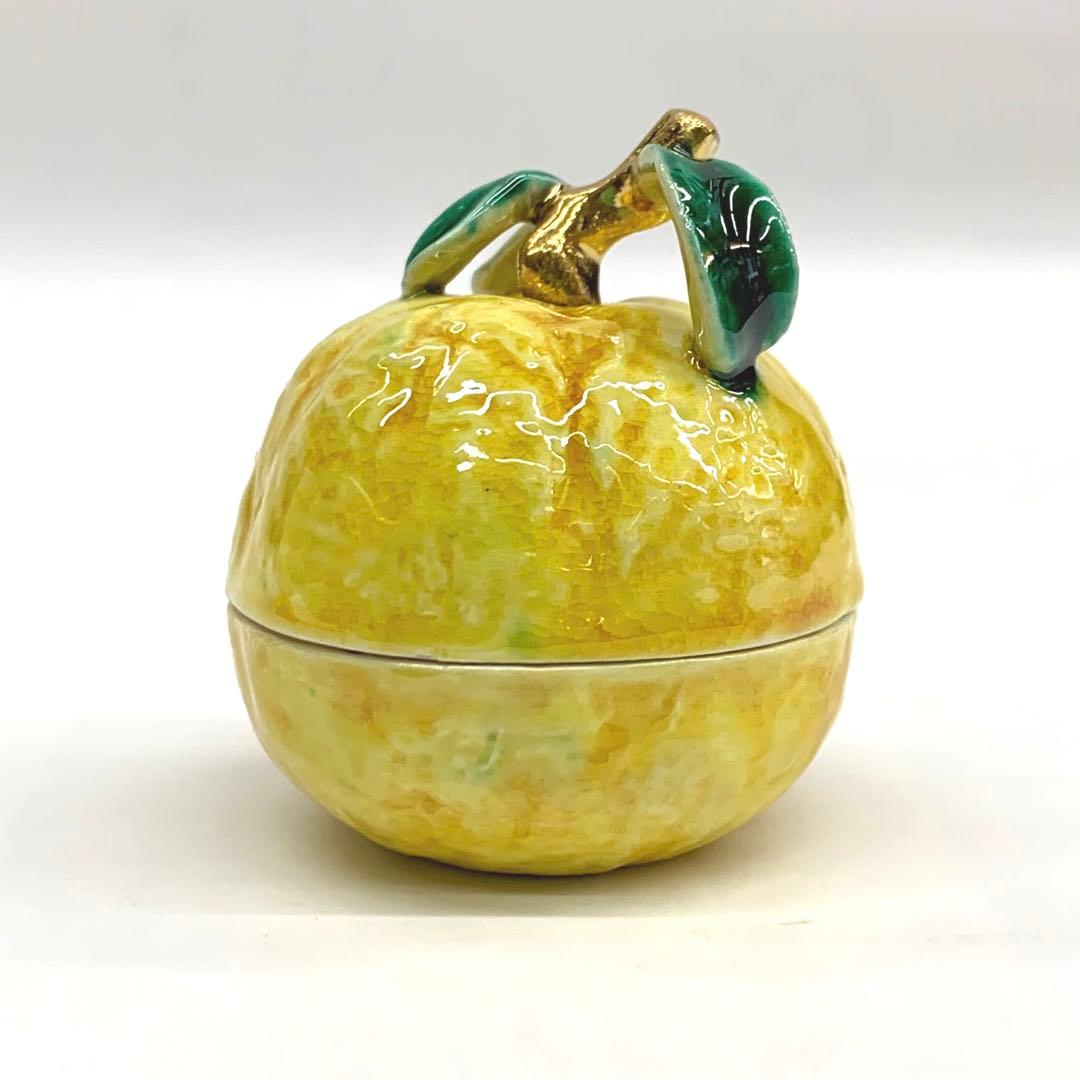 【香合　柚子】今岡三四郎　共箱