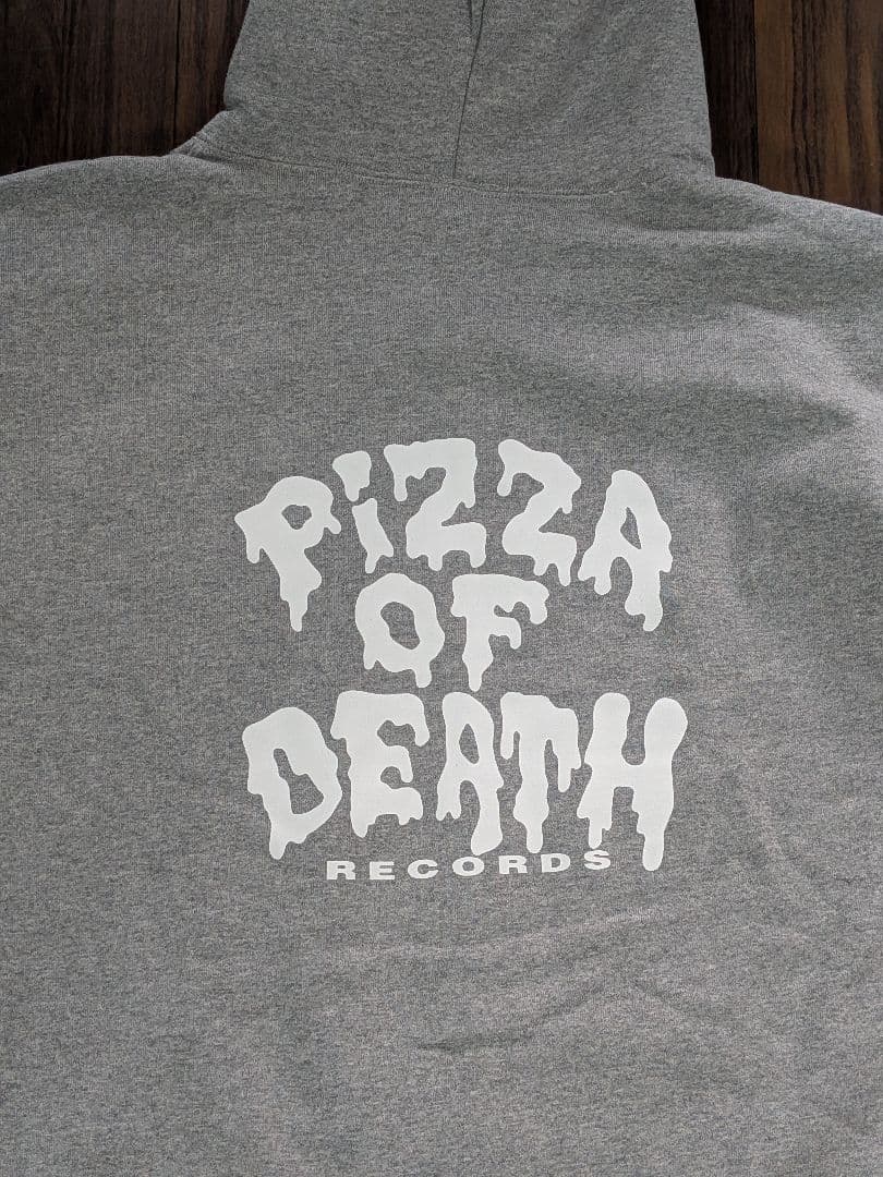 美品 PIZZA OF DEATH ピザオブデス ジップパーカー XXL グレー