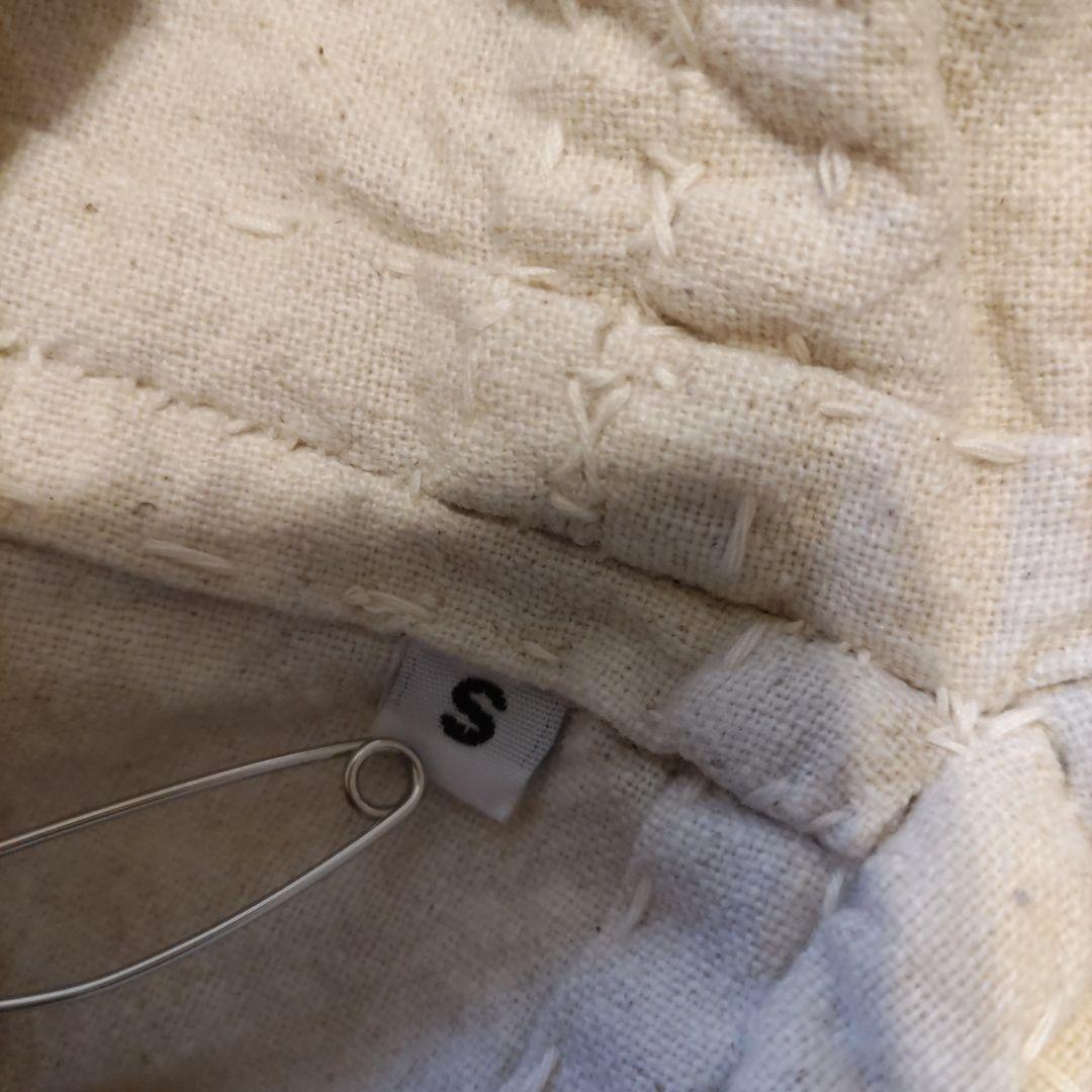 えみおわす　手縫　リスパンツSサイズ　生成　クリーム色 コットン サルエルパンツ