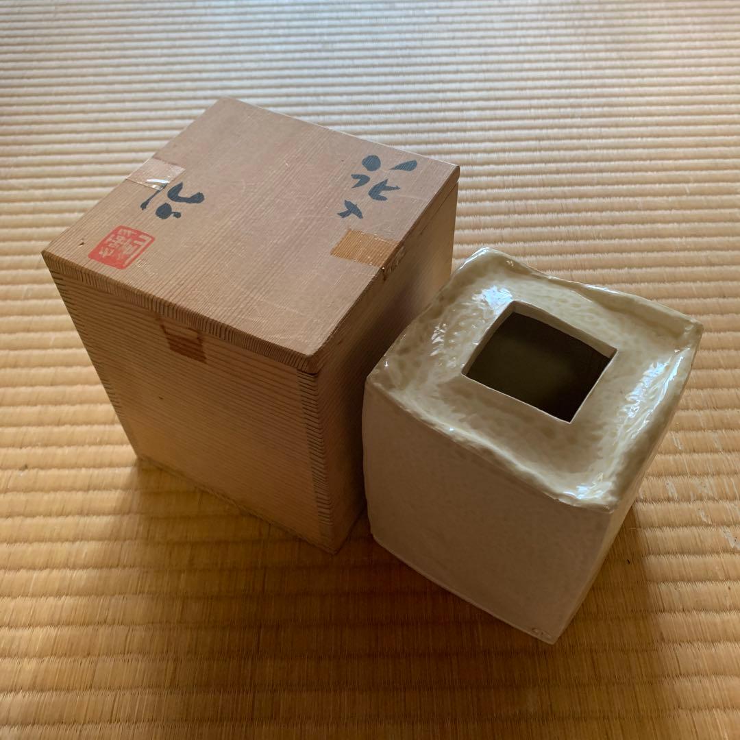 鈴木治　花入　共箱