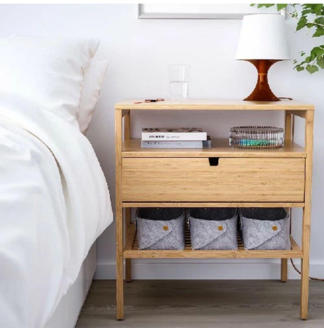 NORDKISA ノールドシーサ サイドテーブル, 竹, 60x40 新品未開封