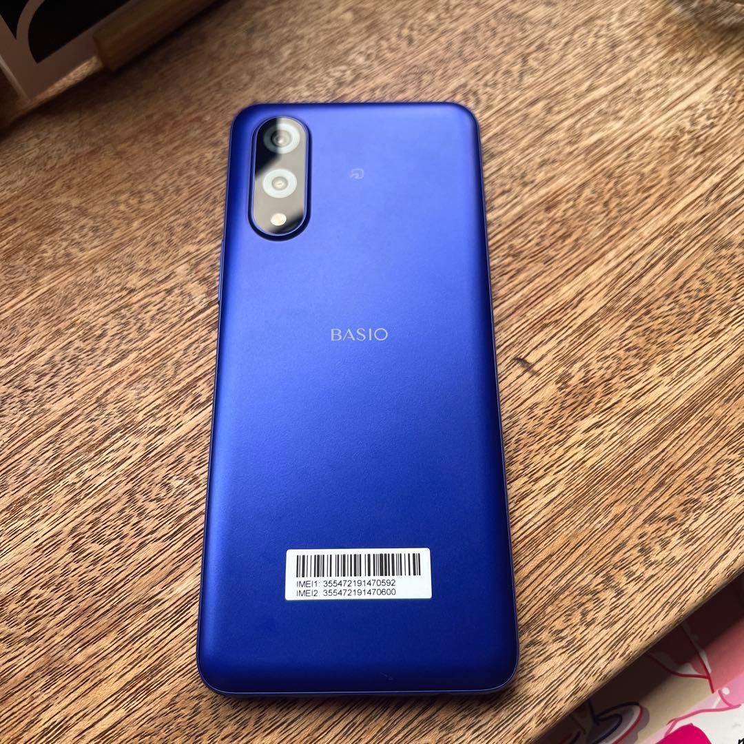 BASIO activ3 青 Android スマホ本体 充電器付き