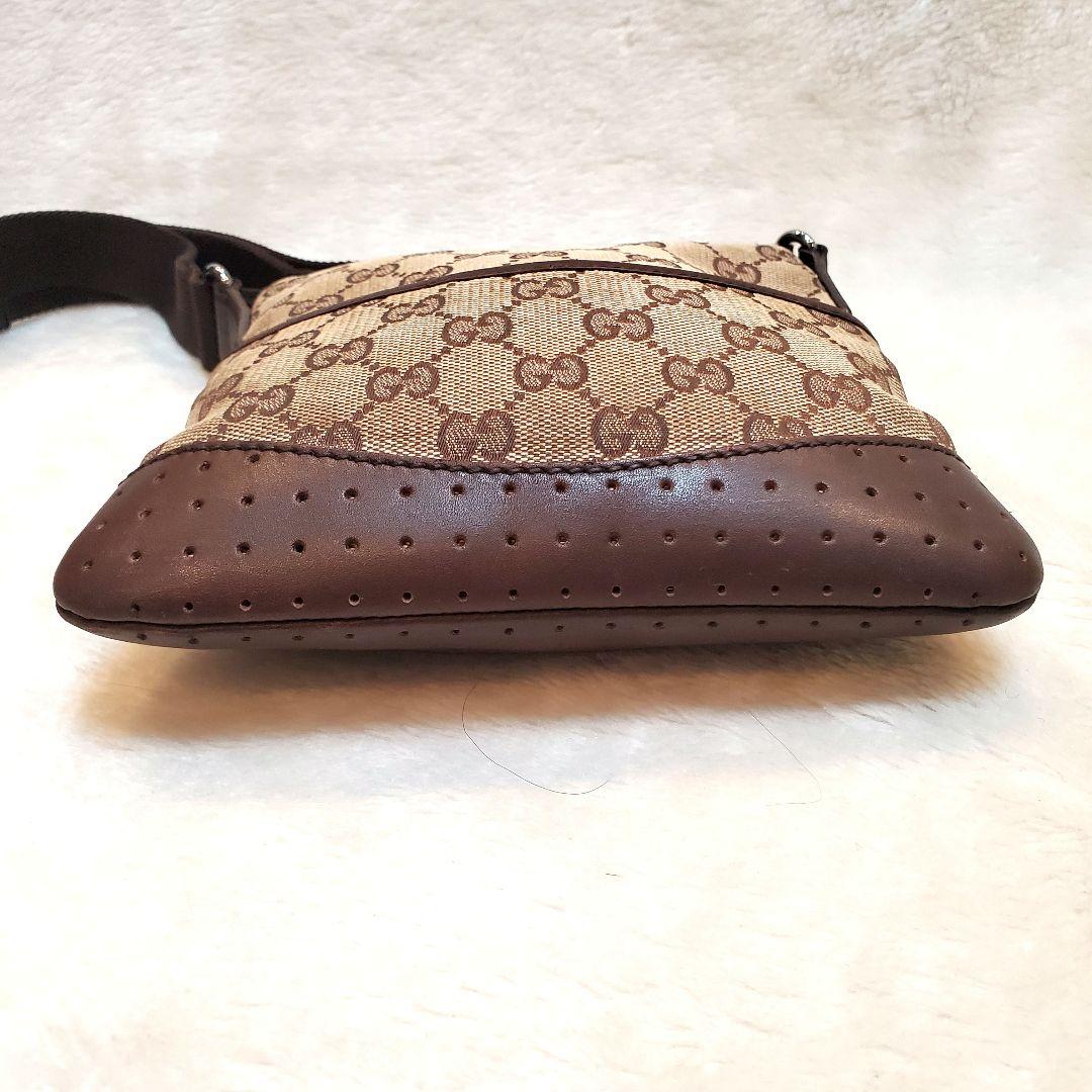 正規品 GUCCI グッチ GGキャンバス ミニ ショルダーバッグ 斜め掛け 鞄