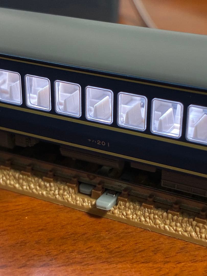 20系客車あさかぜ6両　kato ライト室内灯点灯確認済