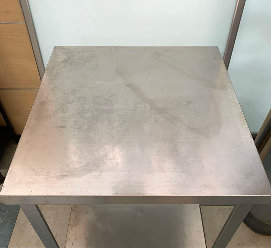 業務用ステンレス作業台 調理台 高さ800㎜×幅600㎜×奥行600㎜