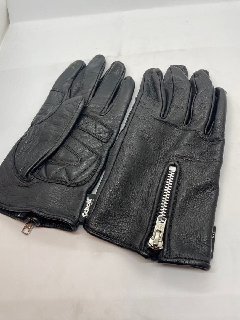 Schott/ショット/ZIP LEATHER GLOVE/ジップレザーグローブ
