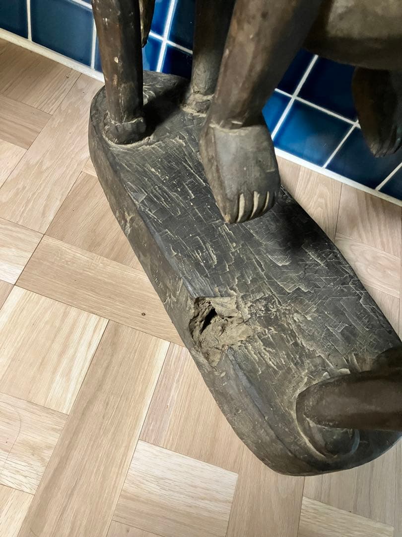 マリ　ドゴン族　木製オブジェ馬