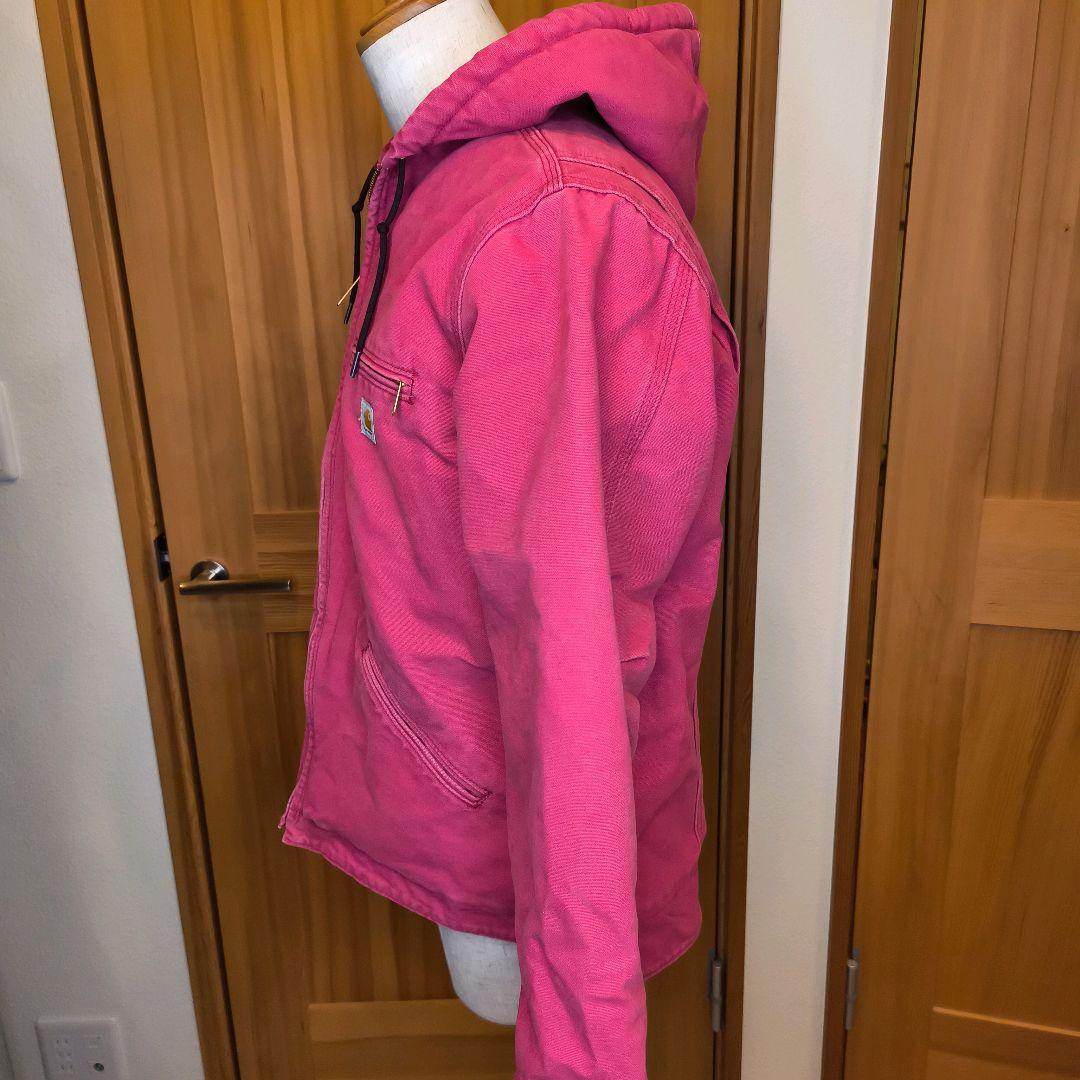 Carhartt シエラジャケット ピンク 裏ボア アクションプリーツ L