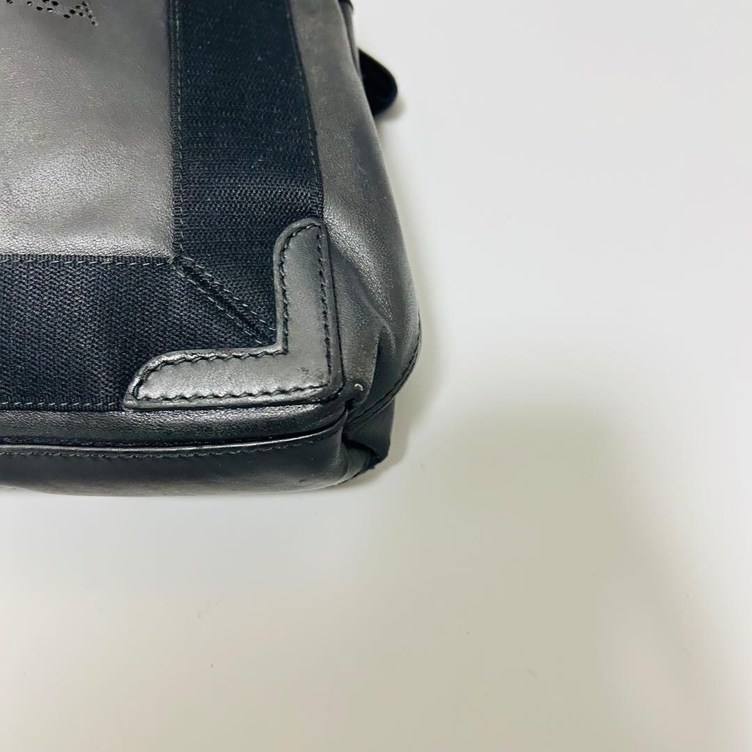 BALENCIAGA ネイビーカバスXS 2WAY ハンドバッグ ブラック