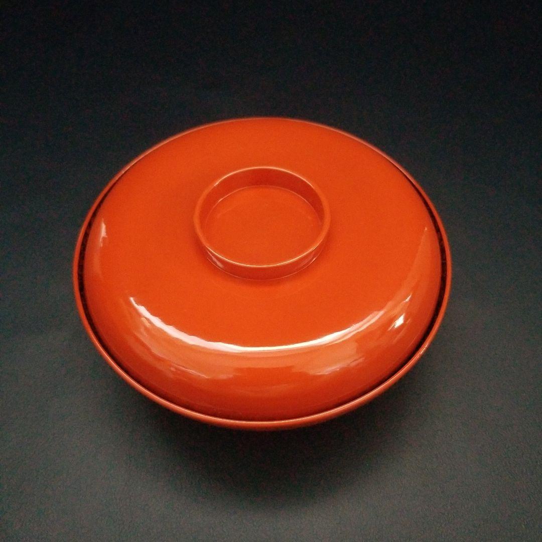 朱漆塗 見返し 総沈金 菊花紋詰 蓋付き 菓子椀 吸物椀 懐石椀 1客①