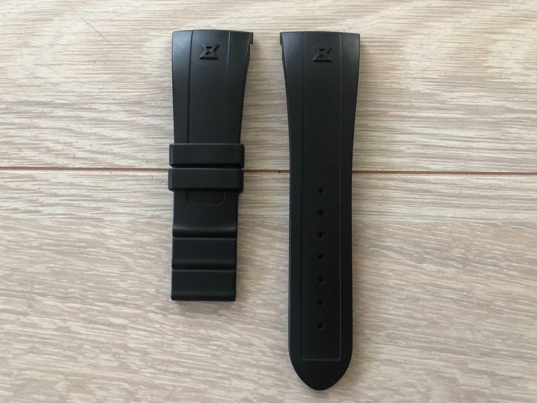 エドックス EDOX クロノオフショア1 純正ラバーベルト　ブラック