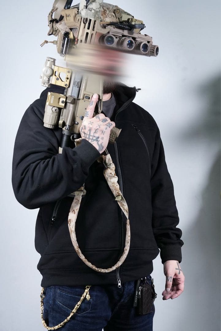 volk tactical gear LVS-Fleece Black Lサイズ