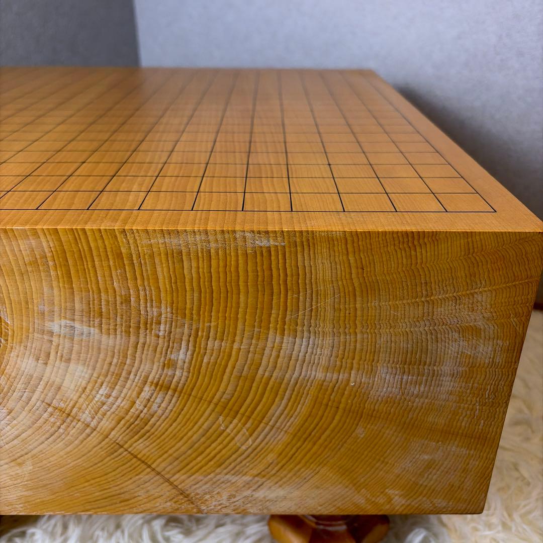 Baimei囲碁盤 本榧 天地柾目 ヘソ・脚付き 特大5.8寸