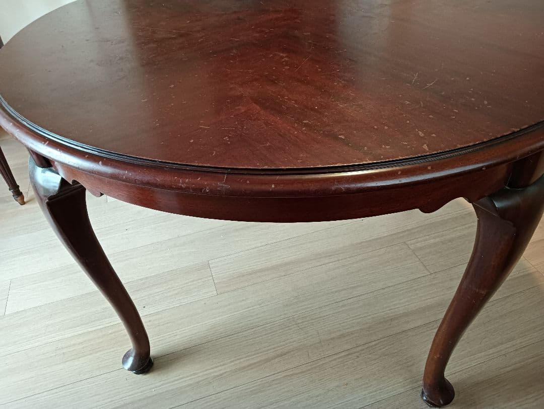 大塚家具ダイニングテーブル　 マホガニー 　クイーンアン