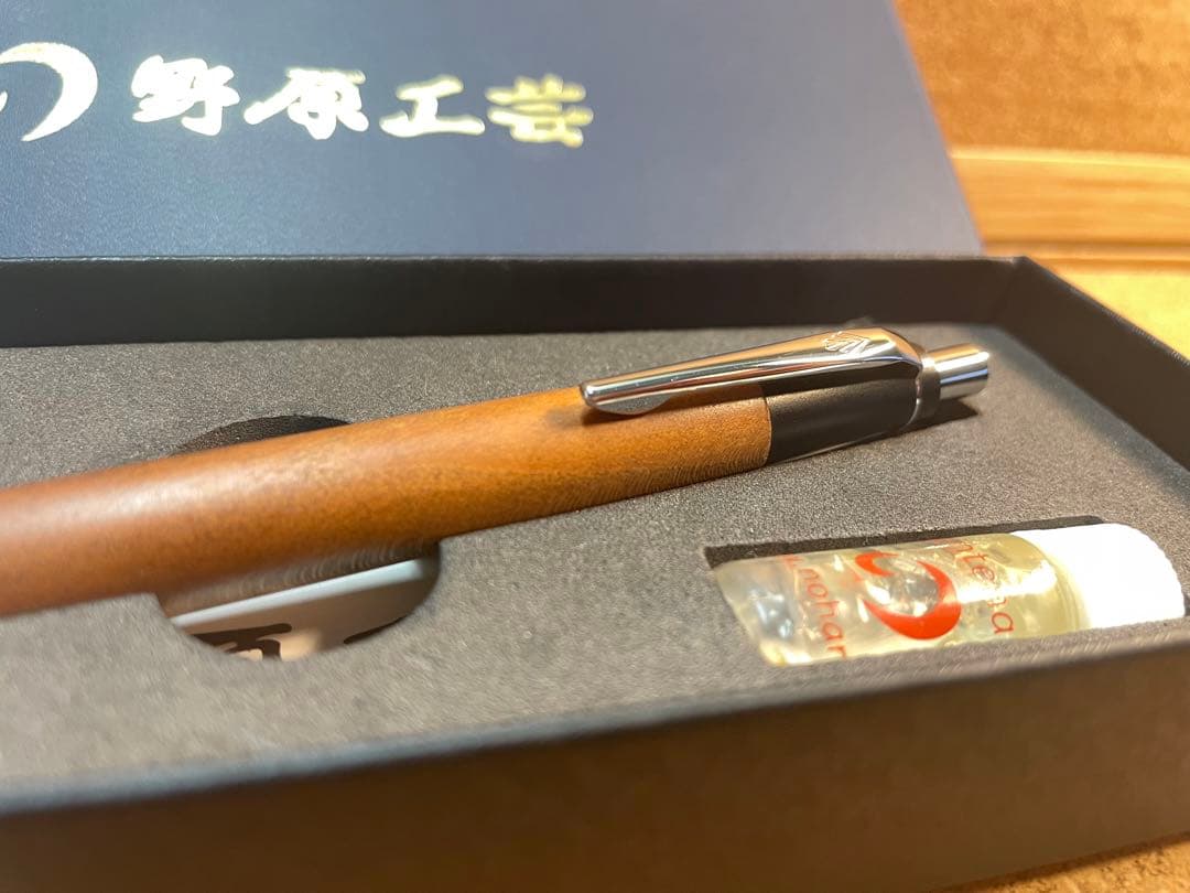 【美品】野原工芸　梅　シャープペン　検）工房楔 花梨瘤　クラフトエー　固定式口金