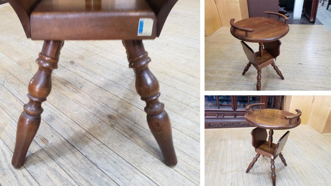 J36　飛騨産業　キツツキマーク　花台　サイドテーブル