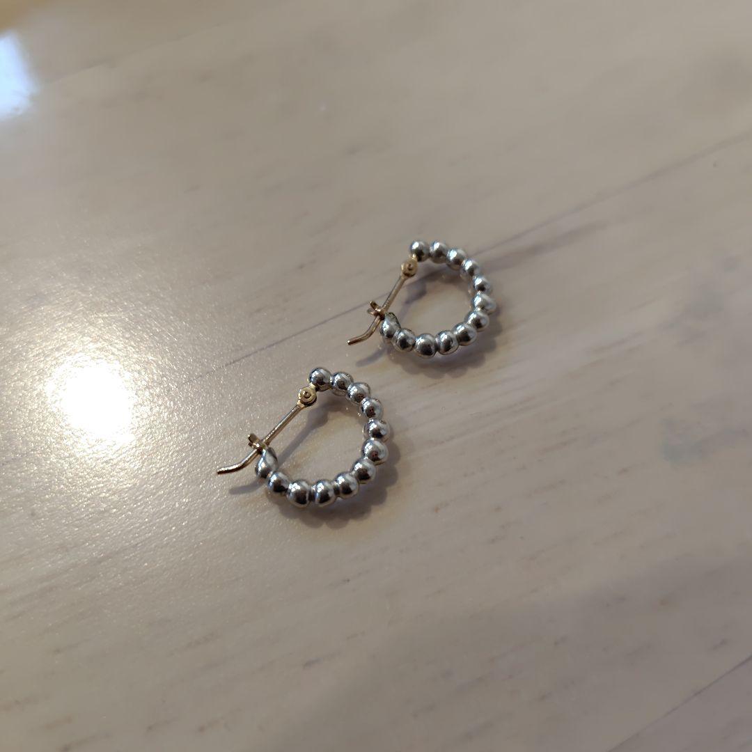 【ノジェス】シルバー／K10ピアス