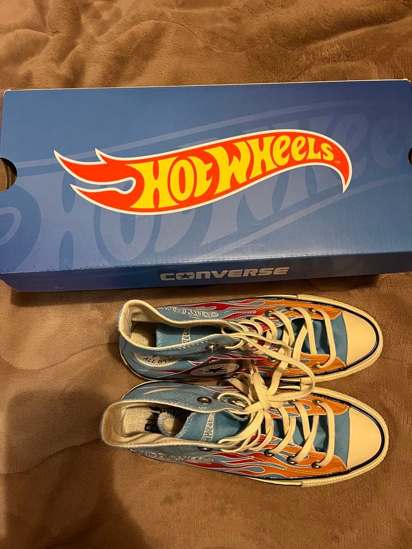 CONVERSE hot wheels コラボ　フレイム柄　23.5cm
