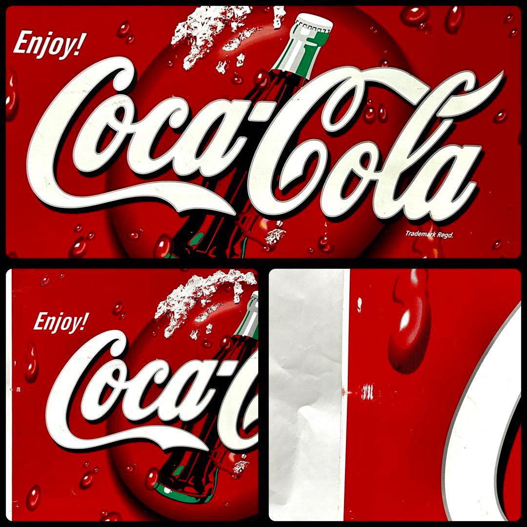 非売品 激レア コカコーラ ビッグ ホーロー看板 スチール CocaCola