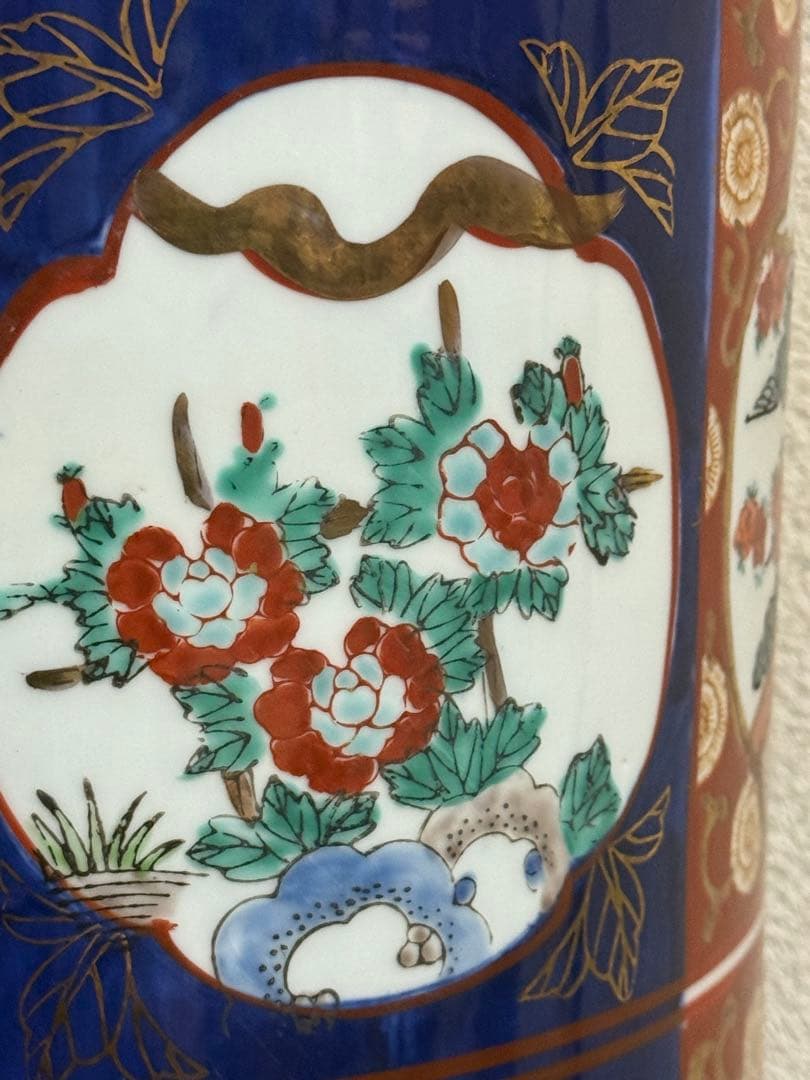 伊万里　錦絵　傘立　古民具　送料込み251025