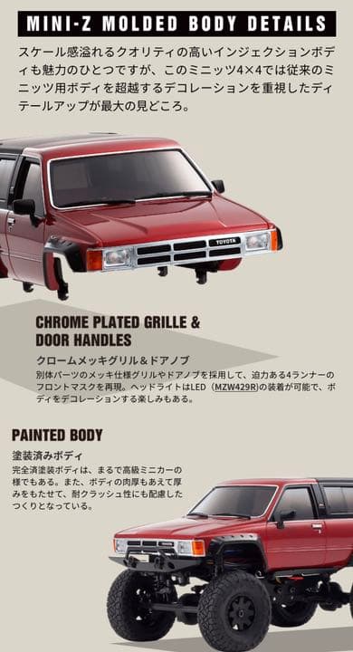 京商 ダークグレーメタリック ミニッツ4×4 4ランナー ハイラックスサーフ