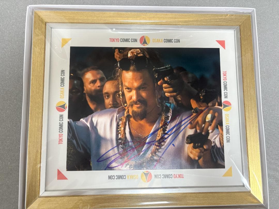 ジェイソン・モモア 直筆サイン 東京コミコン額縁付き