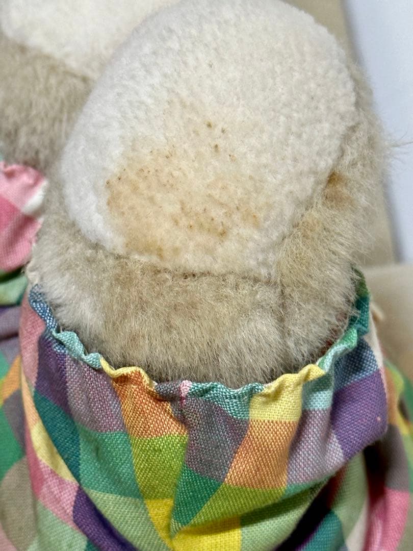 希少！当時物 吉徳 旧タグ うさぎ ぬいぐるみ 昭和レトロ レア！兎 ラビット