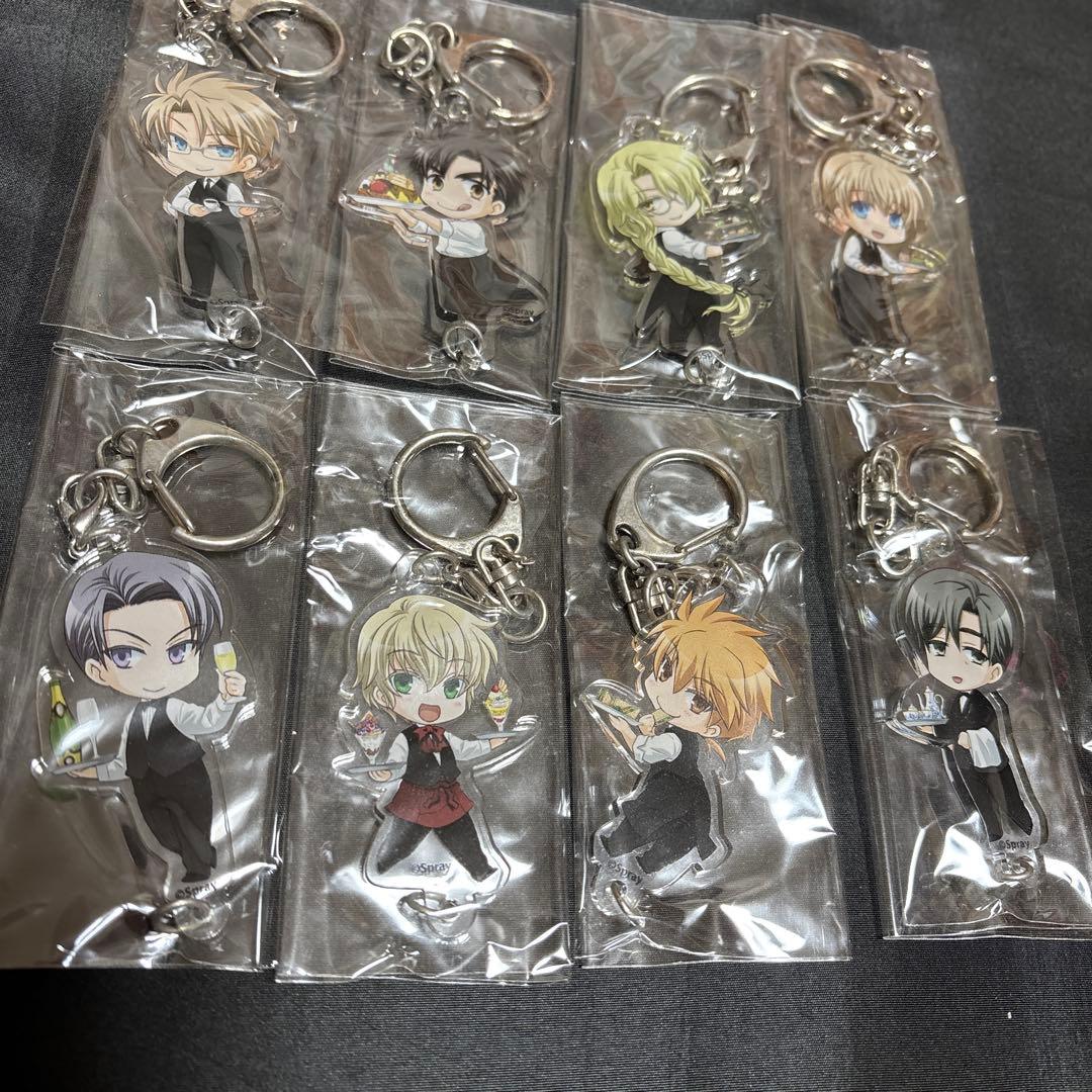 希少 鬼畜眼鏡 アクリルキーホルダー 8種セット
