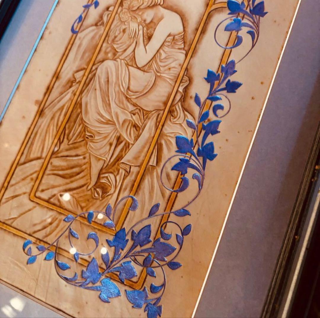 湯布院アンティーク アルフォンス ミュシャ〔四つの時の流れ〜夜の安らぎ〕