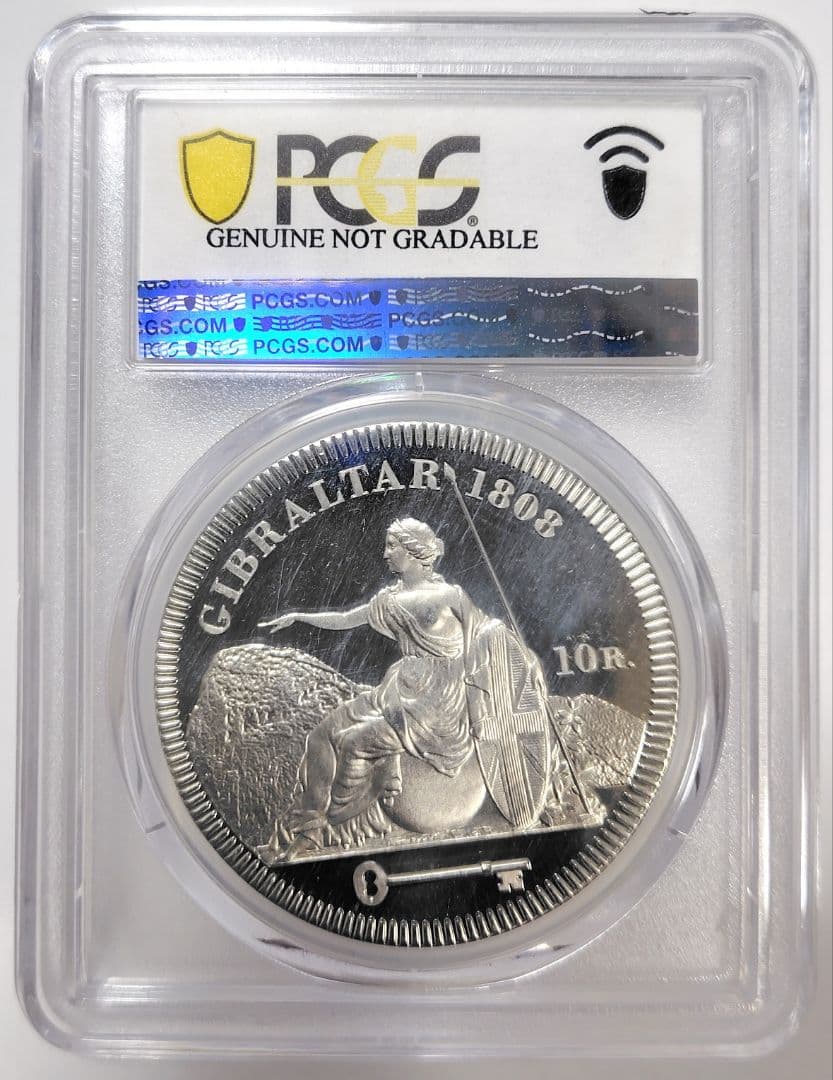 1808年 2007年 ジョージ3世 10リアル プルーフ銀貨 PCGS