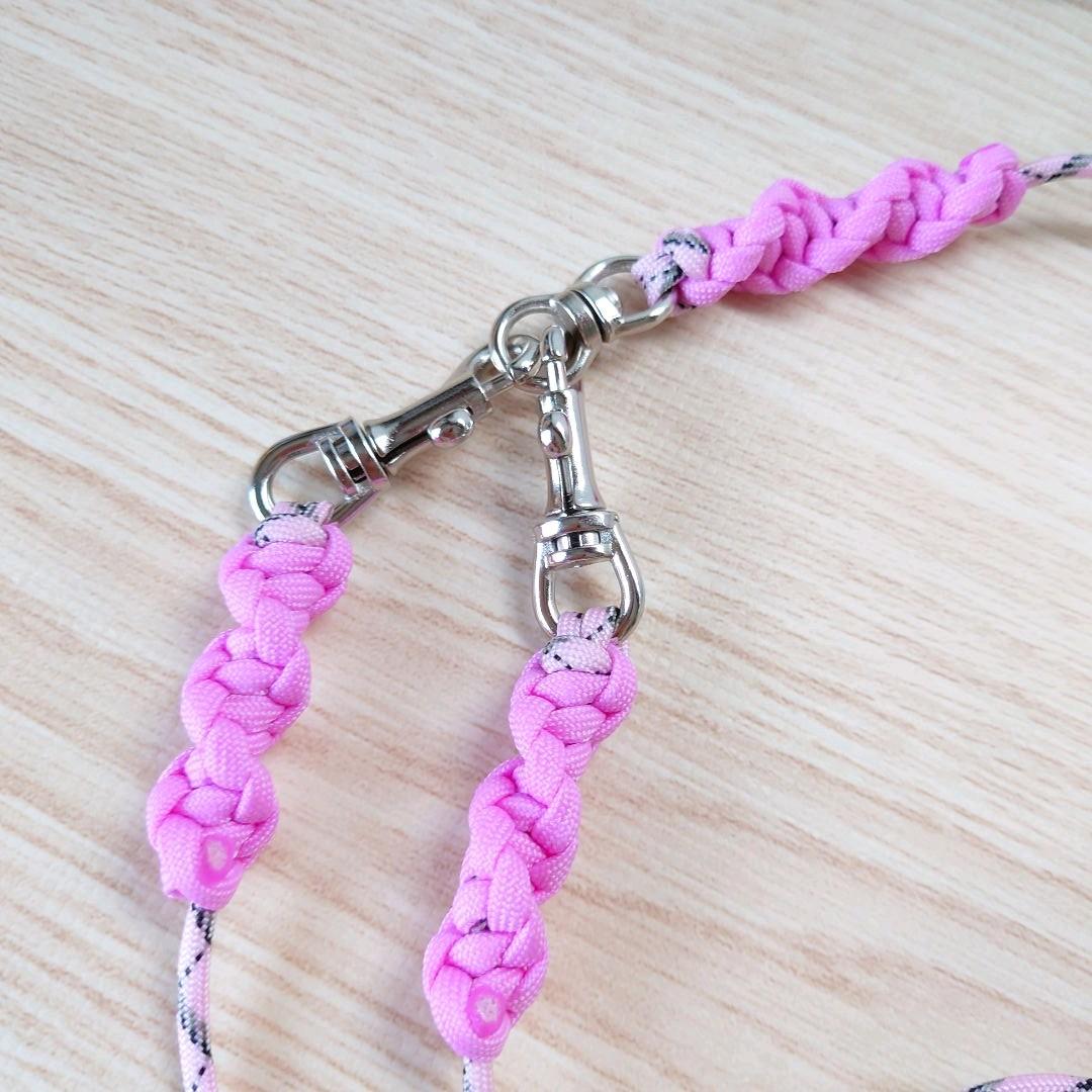 パラコードリード　分離型　多頭用　軽量タイプ　小型犬